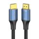 Кабель Vention Cotton Braided HDMI-A Male to Male HD v2.1 Cable 8K 5M Blue Aluminum Alloy Type (ALGLJ)