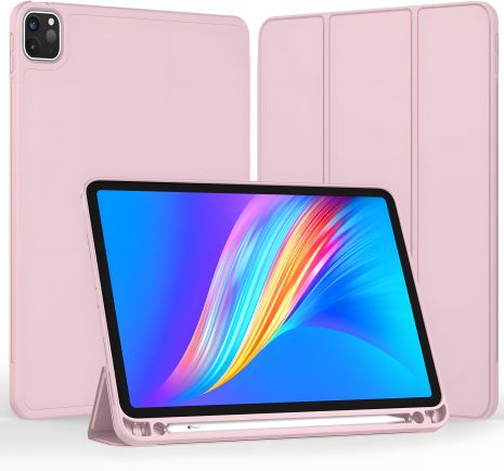 Чехол с отделением для стилуса для Xiaomi Pad 7 / Pad 7 Pro (11.2"), розовый Чехол с отделением для стилуса для Xiaomi Pad 7 / Pad 7 Pro (11.2"), розовый