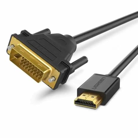 Переходник UGREEN HDMI to DVI 2K Cable Male to Male Black 3m