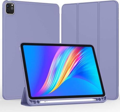 Чохол для Xiaomi Pad 7/Pad 7 Pro з отворами для стилуса, бузковий