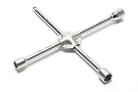 Усиленный баллонный крестовой ключ 17х19х21х½" 350х16 мм MASTERTOOL 73-0313