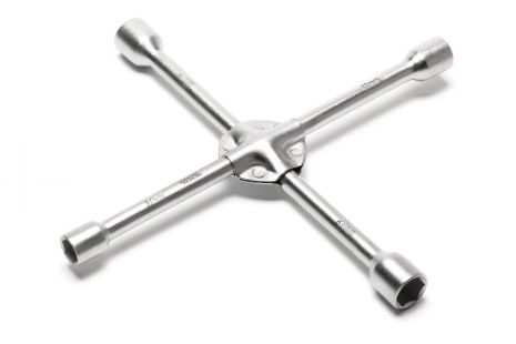 Хрестовий балонний ключ посилений MASTERTOOL 73-0314 17х19х21х23 350х16 мм Хрестовий балонний ключ посилений MASTERTOOL 73-0314 17х19х21х23 350х16 мм