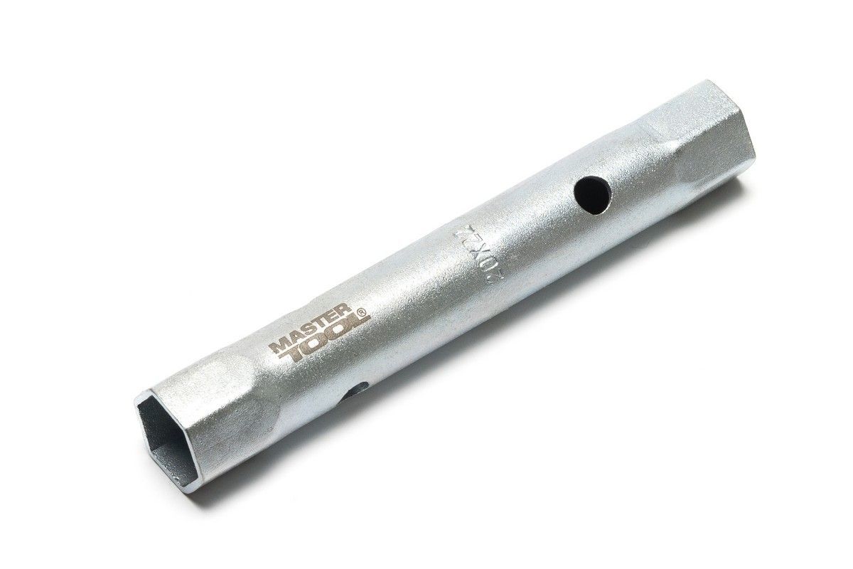 Ключ торцевий трубчастий 20×22 мм з отвором для коміра MASTERTOOL 73-2022 Ключ торцевий трубчастий 20×22 мм з отвором для коміра MASTERTOOL 73-2022
