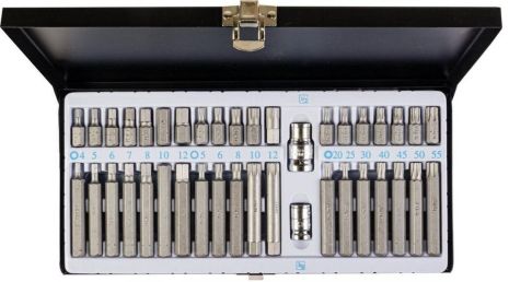 Torx/HEX/SPLINE набір насадок 40 шт у металі, MASTERTOOL 78-1240