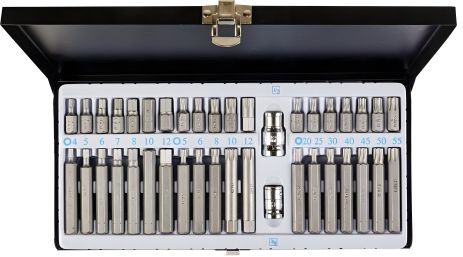 Набор TORX/HEX/SPLINE насадок 40 шт в металлическом кейсе MASTERTOOL 78-1240