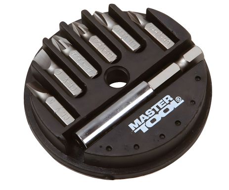 Викруткові насадки 7 шт 25 мм ¼" з утримувачем MASTERTOOL 40-0381
