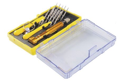 Комплект прецинзійних викруткових насадок для мобіл., MASTERTOOL 40-0163