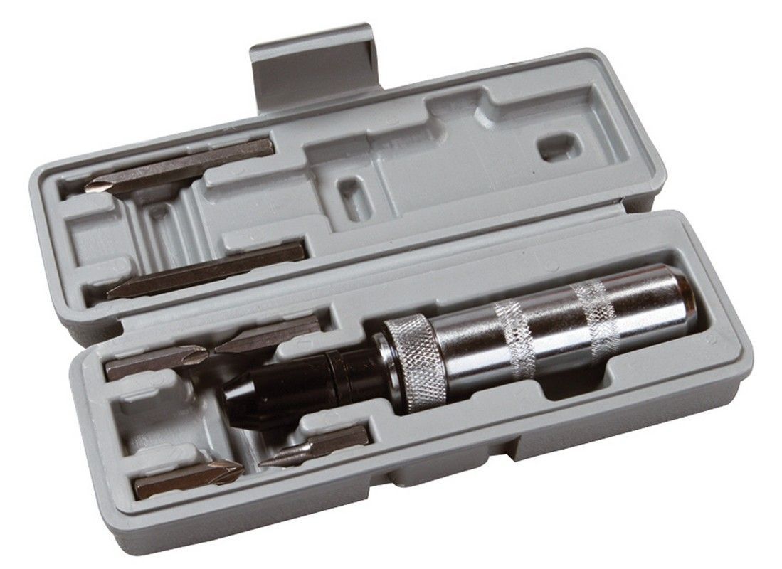 Ударно-Поворотна Викрутка з Насадками 6 шт у Кейсі MASTERTOOL 40-0151 Ударно-Поворотна Викрутка з Насадками 6 шт у Кейсі MASTERTOOL 40-0151