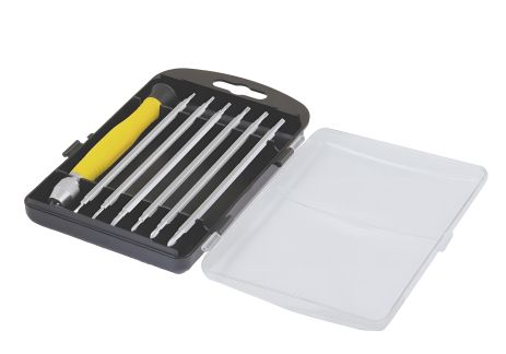 Набір двосторонніх прецизійних насадків-шуруповертів з тримачем MASTERTOOL (40-0164), 7 шт