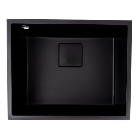 Кухонная гранитная мойка AMELI VALESO черная 5444