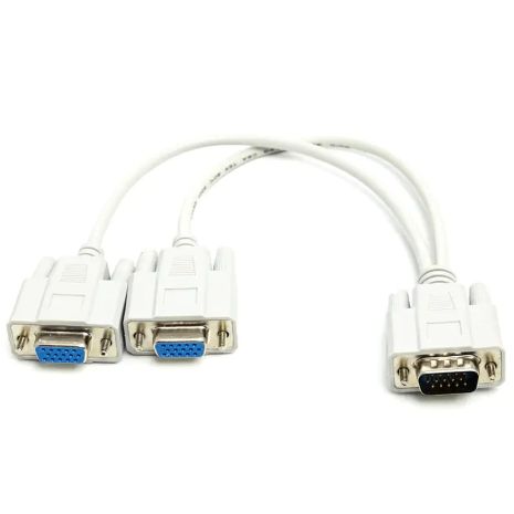 Разветвитель кабеля VGA HD15-M на (2) VGA HD15-F