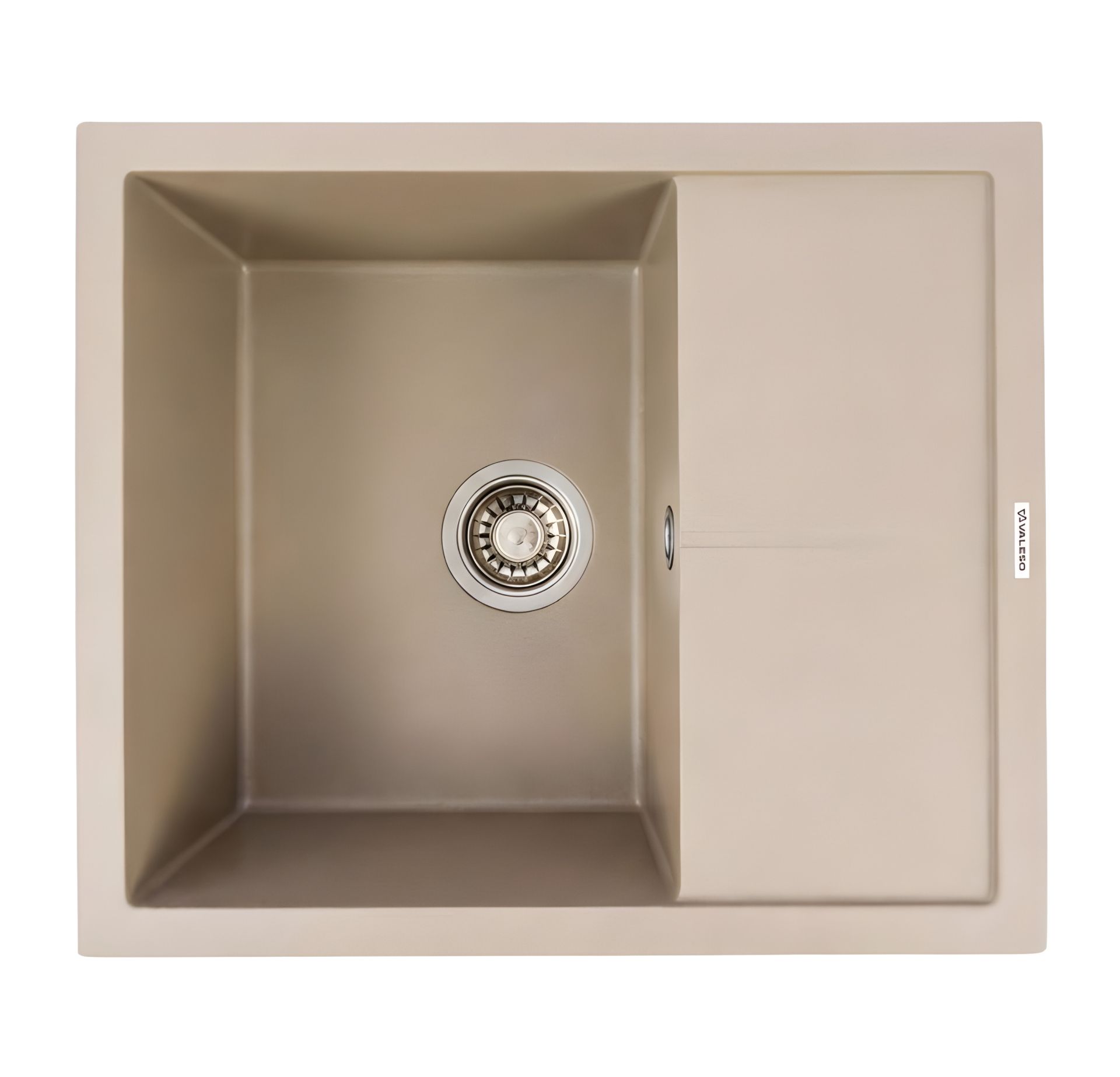 Кухонная гранитная мойка 5850 REYNA VALESO, цвет титан Кухонная гранитная мойка 5850 REYNA VALESO, цвет титан