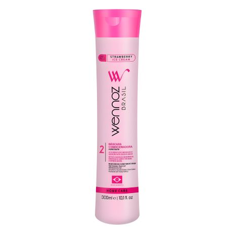 Кондиционер для восстановления сухих и поврежденных волос Wennoz Brasil Strawberry Ice Cream, увлажняющий, 300 мл
