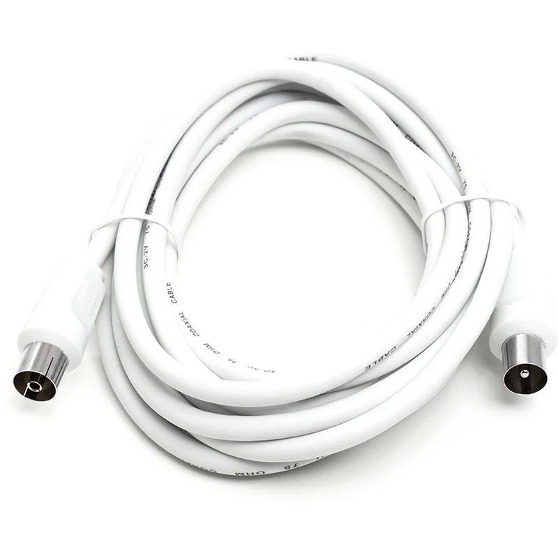 Кабель антенний, AV, 3 м, White Кабель антенний, AV, 3 м, White