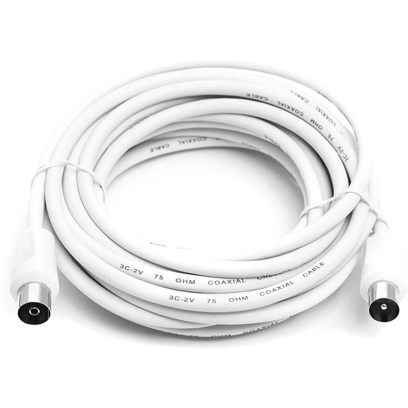 Кабель антенний, AV, 5 м, White Кабель антенний, AV, 5 м, White