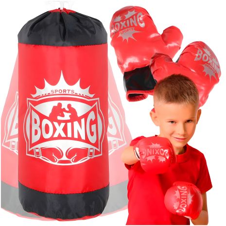 Боксерський набір для дітей: груша та рукавички Toys Боксерський набір для дітей: груша та рукавички Toys