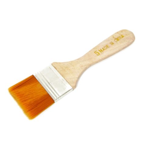 Пензлик антистатичний Kaisi №5 (дерев'яна ручка 12 см, щетина 3.5 х 2.5 см)