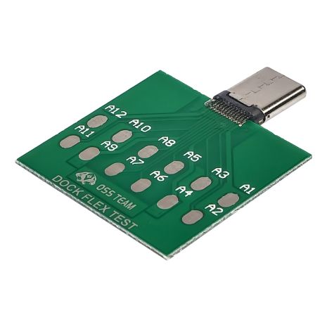 Типова плата Aida DFT-Type C для перевірки контактів USB Type C Типова плата Aida DFT-Type C для перевірки контактів USB Type C