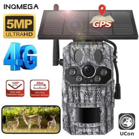 Фотоловушка Inqmega 4G LTE Sim 5MP з GPS та сонячною панеллю PIR Фотоловушка Inqmega 4G LTE Sim 5MP з GPS та сонячною панеллю PIR