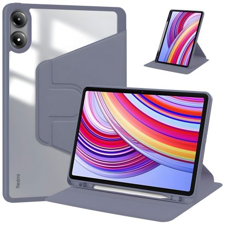 Фіолетовий чохол TPUCristal Pen holder 360 для Xiaomi Redmi Pad 2 Pro 12.1