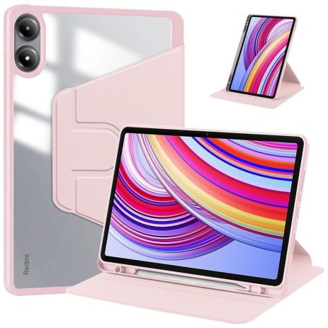 Чохол TPUCristal Pen holder 360 для Xiaomi Redmi Pad 2 Pro 12.1 Світло-рожевий Чохол TPUCristal Pen holder 360 для Xiaomi Redmi Pad 2 Pro 12.1 Світло-рожевий