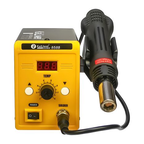 Цифровая паяльная станция KaiLiwei 858B с феном и датчиком наклона (220V, 700W)