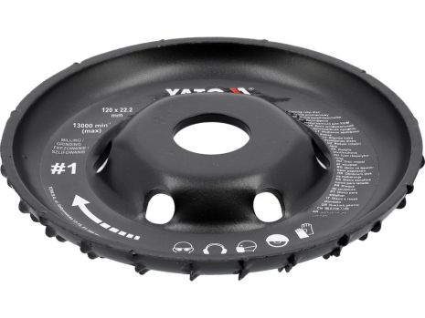 Фреза-диск Ø=120/22.2 мм от YATO YT-59155