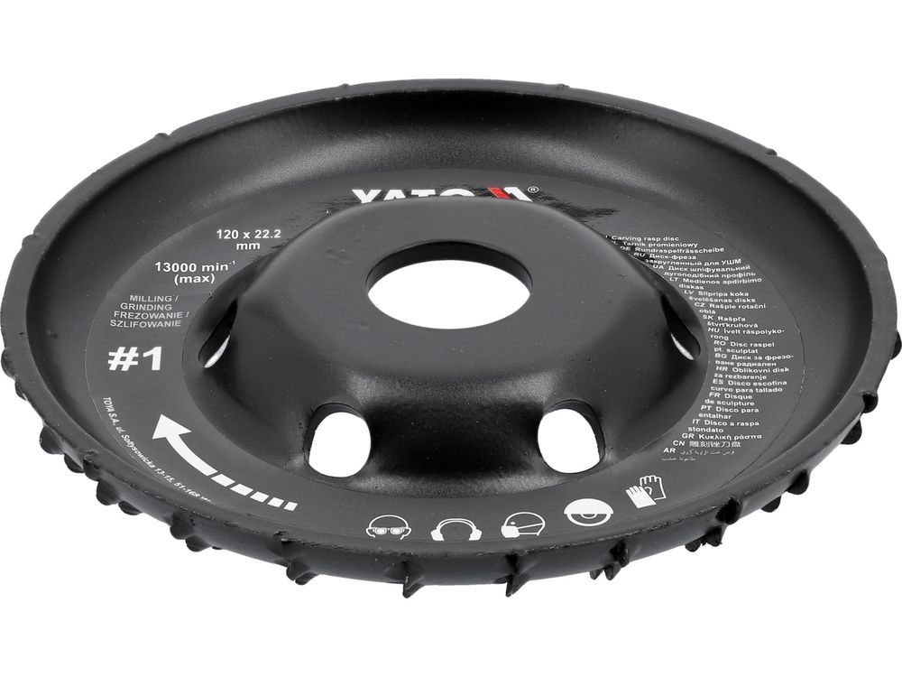 Фреза-диск Ø=120/22.2 мм от YATO YT-59155 Фреза-диск Ø=120/22.2 мм от YATO YT-59155