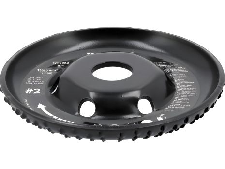 Радиальная диск-фреза Ø=120/22.2 мм, Yato YT-59156