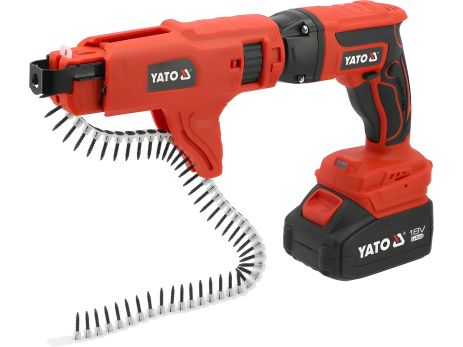 Аккумуляторный шуруповерт для гипсокартонных плит YATO YT-82075 Аккумуляторный шуруповерт для гипсокартонных плит YATO YT-82075