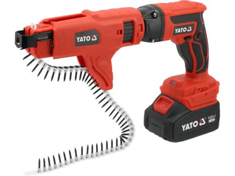 Шуруповерт для шурупов к г/к плит аккумулято YATO YT-82075