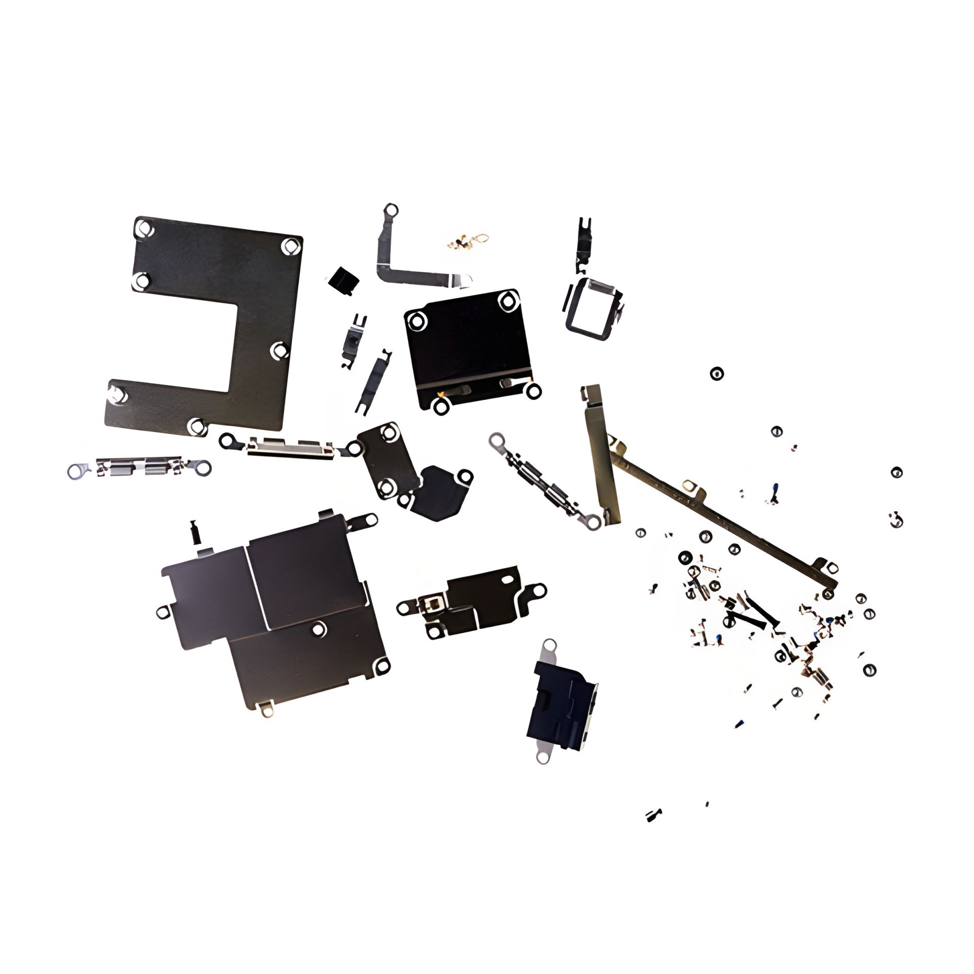 Комплект гвинтів з кріпильно-притискними пластинами для Apple iPhone 11 Pro Max Комплект гвинтів з кріпильно-притискними пластинами для Apple iPhone 11 Pro Max