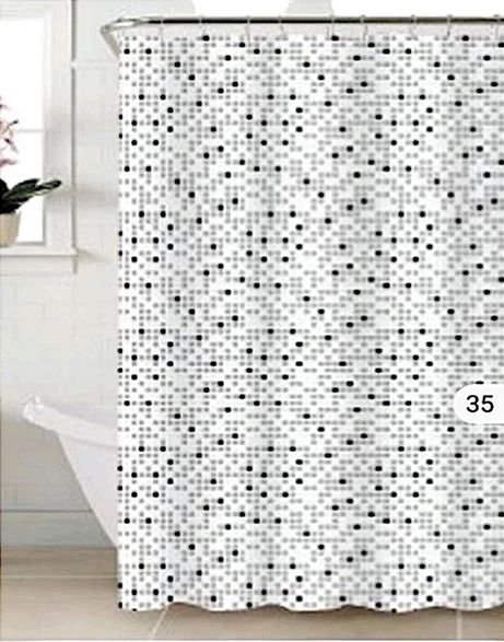 Шторка для ванної силіконова 180x180 см Mosaik Cortina 81076