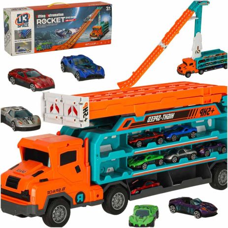 Машинка детская эвакуатор с гоночной трассой KX3457_1