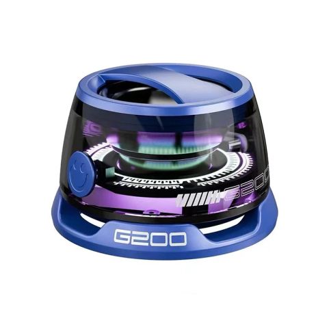 Бездротова колонка G200 Outdoor Magnetic Bluetooth 5.3 Speaker Wireless Portable Mini Travel with RGB Color Light and Phone Holder for Ios, TWS, IPX5, 7h, PURPLE-BLACK
