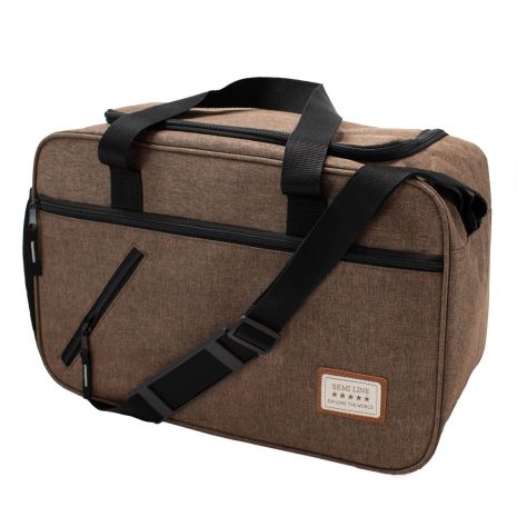 Коричнева дорожня сумка Semi Line 20 (T5785-3)