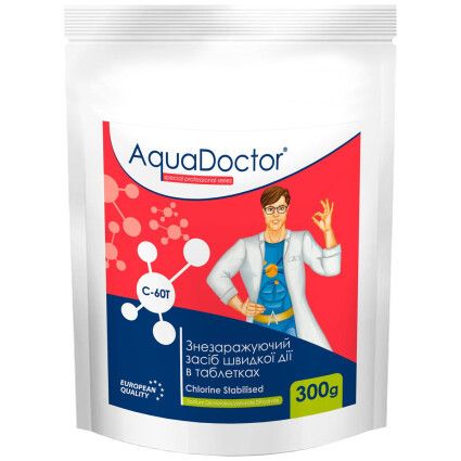 AquaDoctor C-60T 1 кг | Шок хлор для басейну в таблетках AquaDoctor C-60T 1 кг | Шок хлор для басейну в таблетках