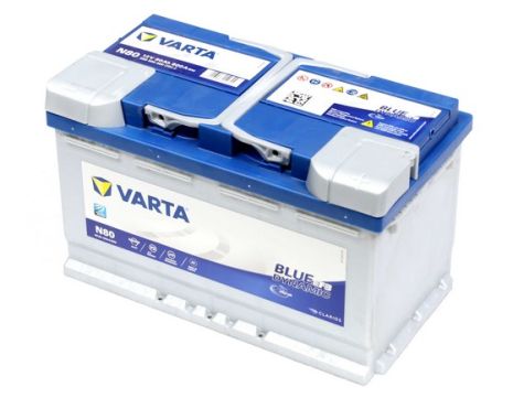 Аккумулятор 80Ah-12v VARTA BD EFB (315х175х190), R, EN800 580500080