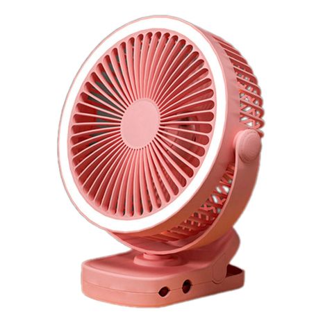 Елегантний бездротовий вентилятор D1 з прищіпкою та підсвічуванням pink Елегантний бездротовий вентилятор D1 з прищіпкою та підсвічуванням pink