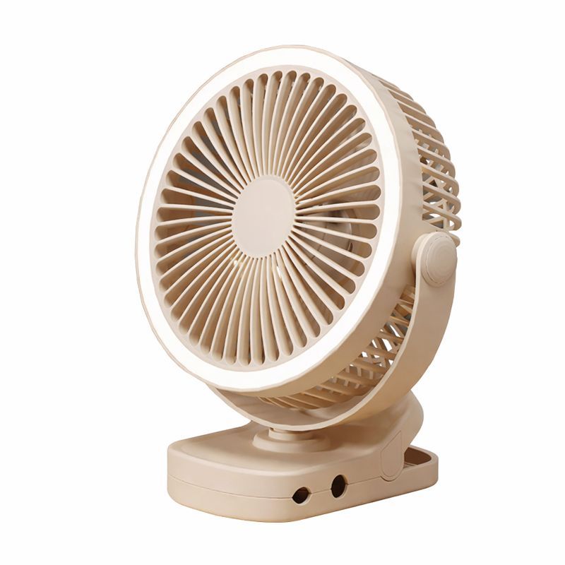 Настольный вентилятор D1 беспроводной с прищепкой и подсветкой white Настольный вентилятор D1 беспроводной с прищепкой и подсветкой white