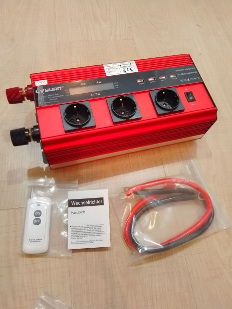 Модифицированный инвертор Lvyan 24/220v, мощность 2500/5000w