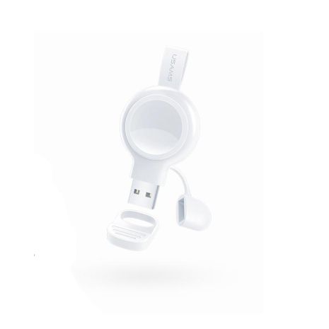 Qi зарядний пристрій USAMS US-CC061 Wireless Charger для Apple Watch, 1.5W, білий