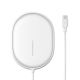 Зарядний пристрій Qi BASEUS Light Magnetic Wireless Charger (suit for IP12 with Type-C cable) 15W (WXQJ-02) white