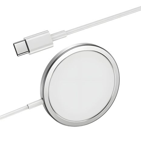 Зарядний пристрій Qi XO magnetic wireless charger CX004, 15W, 1m, white