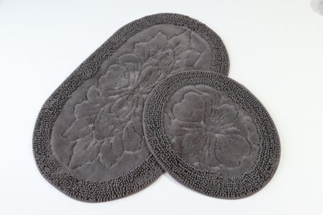 Коврик овальный для ванной Velora Home 2533/темнобровный