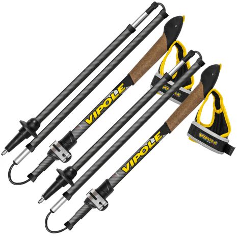 Палки для скандинавской ходьбы Vipole Treveller Carbon 130 DLX (S25 35)