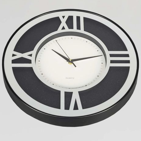 Бесшумные настенные металлические часы OV-0106
