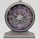 Вінтажний настільний годинник (32,6х28,2 см) з механізмом шестернями скелетон ретро