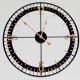 Часы настенные бесшумные металлические лофт 60,5 см OV-0072 черные