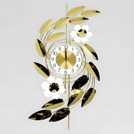 Металлические бесшумные настенные часы (91х52 см) OV-0138